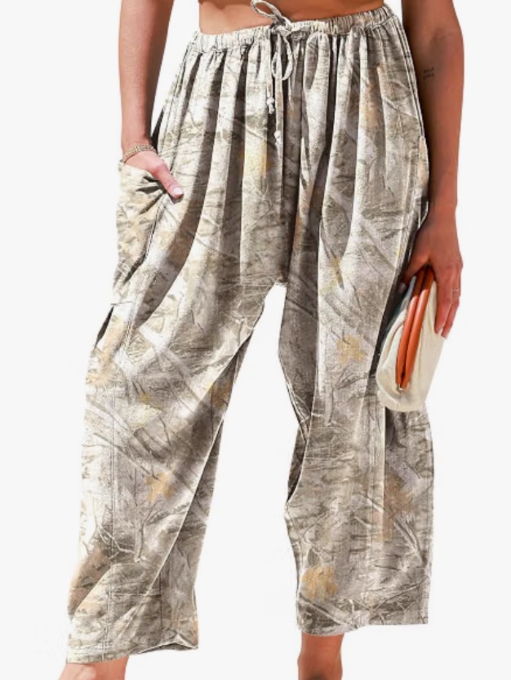 Tarse linen wide leg pants